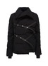 Main View - Click To Enlarge - RICK OWENS  - Leather strap wrap down puffer jacket