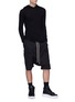 Figure View - Click To Enlarge - RICK OWENS  - Cashmere hoodie