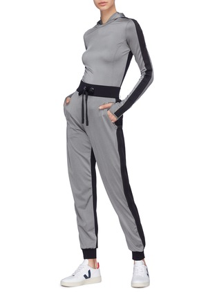Figure View - Click To Enlarge - NO KA’OI - 'Mahina Pana' colourblock performance jogging pants