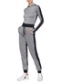 Figure View - Click To Enlarge - NO KA’OI - 'Mahina Pana' colourblock performance jogging pants