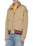 Detail View - Click To Enlarge - VETEMENTS - Tartan plaid trim reverse unisex harrington jacket