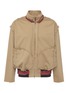 Main View - Click To Enlarge - VETEMENTS - Tartan plaid trim reverse unisex harrington jacket