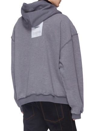  - VETEMENTS - Graphic print oversized reverse unisex zip hoodie