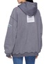 Back View - Click To Enlarge - VETEMENTS - Graphic print oversized reverse unisex zip hoodie