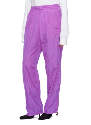 Front View - Click To Enlarge - VETEMENTS - 'Angel' zip cuff pull unisex track pants