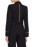Back View - Click To Enlarge - DION LEE - Mesh panel wool blazer