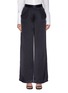 Main View - Click To Enlarge - DION LEE - Foldover pocket Mulberry silk satin wide leg pants
