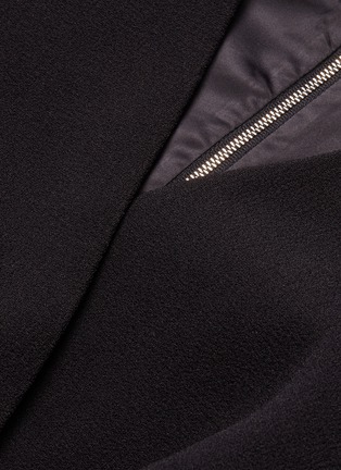 Detail View - Click To Enlarge - DION LEE - Pleated hem layered crepe dress