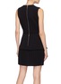 Back View - Click To Enlarge - DION LEE - Pleated hem layered crepe dress