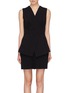 Main View - Click To Enlarge - DION LEE - Pleated hem layered crepe dress