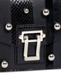 Detail View - Click To Enlarge - PROENZA SCHOULER - 'Hava Chain' metallic pompom leather flap bag