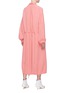 Back View - Click To Enlarge - TIBI - Drawstring ruched funnel neck silk dress