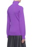 Back View - Click To Enlarge - TIBI - Stand collar rib knit track jacket