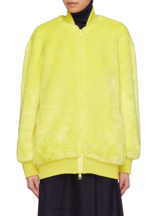 Main View - Click To Enlarge - TIBI - Faux fur track jacket