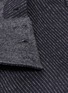  - TIBI - Front pocket pinstripe wool-cotton funnel neck top