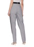 Back View - Click To Enlarge - TIBI - Stripe outseam houndstooth pants
