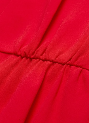  - TIBI - Asymmetric sash drape crepe sleeveless top