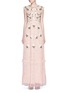 Main View - Click To Enlarge - NEEDLE & THREAD - 'Floral Frill' embellished ruffle maxi dress