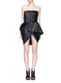 Main View - Click To Enlarge - DICE KAYEK - Made-to-Order<br/><br/>Plissé pleat strapless tulip dress