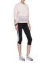 Figure View - Click To Enlarge - MONREAL - 'Athlete' stripe outseam performance leggings