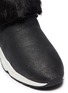 Detail View - Click To Enlarge - ASH - 'Moloko S' belted faux fur panel leather sneaker boots