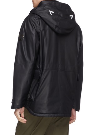  - TRICKCOO - Detachable hood leather down unisex jacket