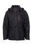 Main View - Click To Enlarge - TRICKCOO - Detachable hood leather down unisex jacket