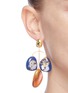 Figure View - Click To Enlarge - EJING ZHANG - 'Patter' chandelier earrings