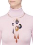 Figure View - Click To Enlarge - EJING ZHANG - 'Patter' link chandelier pendant choker