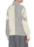 Back View - Click To Enlarge - THE KEIJI - Colourblock cutout lattice wool turtleneck sweater