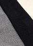  - THE KEIJI - Detachable turtleneck panel belted colourblock long cardigan