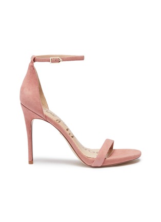 Main View - Click To Enlarge - SAM EDELMAN - 'Ariella' ankle strap suede sandals
