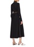 Back View - Click To Enlarge - 72722 - 'Louise Bonnet' detachable skirt wavy placket shirt dress