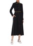 Figure View - Click To Enlarge - 72722 - 'Louise Bonnet' detachable skirt wavy placket shirt dress