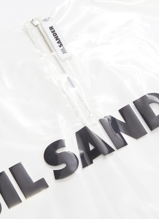 - JIL SANDER - Logo print transparent T-shirt