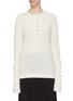 Main View - Click To Enlarge - JIL SANDER - Button cuff wool knit top