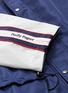  - DAILY PAPER - 'Dibali' detachable hood colourblock logo stripe sleeve parka