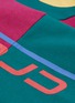  - DAILY PAPER - 'Dripe' slogan logo print stripe long sleeve polo shirt