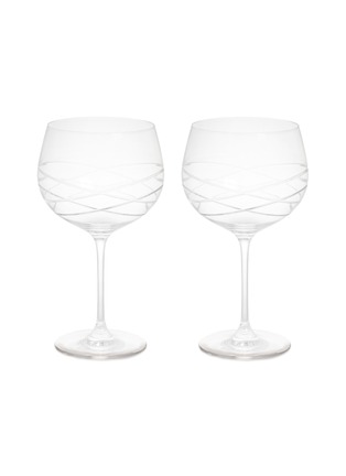 Main View - Click To Enlarge - LSA - Balloon gin glass set – Wave Cut
