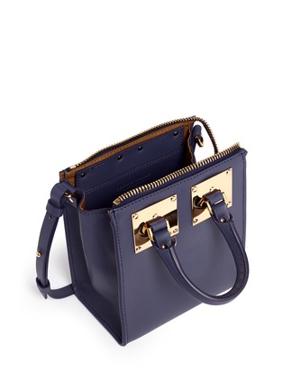 Detail View - Click To Enlarge - SOPHIE HULME - 'NS Holmes' small leather north south crossbody bag