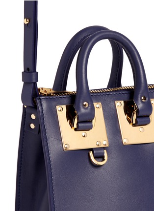 Detail View - Click To Enlarge - SOPHIE HULME - 'NS Holmes' small leather north south crossbody bag