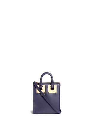 Main View - Click To Enlarge - SOPHIE HULME - 'NS Holmes' small leather north south crossbody bag