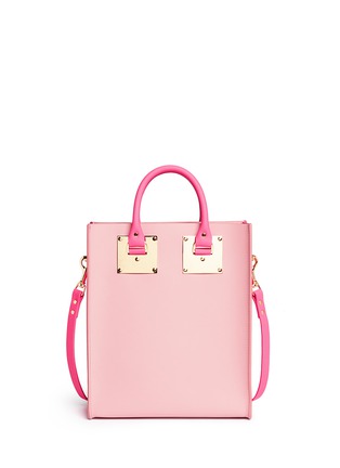 Back View - Click To Enlarge - SOPHIE HULME - 'Albion Mini' colourblock leather tote