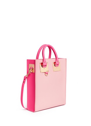 Front View - Click To Enlarge - SOPHIE HULME - 'Albion Mini' colourblock leather tote