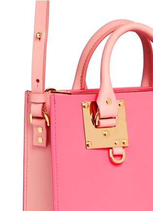 Detail View - Click To Enlarge - SOPHIE HULME - 'Albion Square' colourblock leather tote