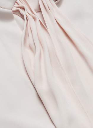 Detail View - Click To Enlarge - THEORY - 'Clean' sash tie back crepe dress