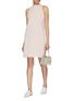 Figure View - Click To Enlarge - THEORY - 'Clean' sash tie back crepe dress