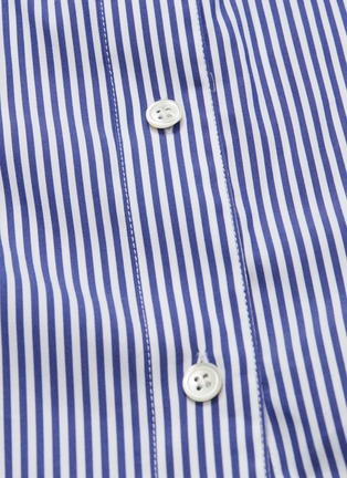  - THEORY - 'Weekender' tie neck oversized stripe shirt