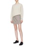 Figure View - Click To Enlarge - THEORY - 'Snap Mini' houndstooth wrap skirt