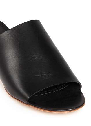 Detail View - Click To Enlarge - MANSUR GAVRIEL - Leather flat mules